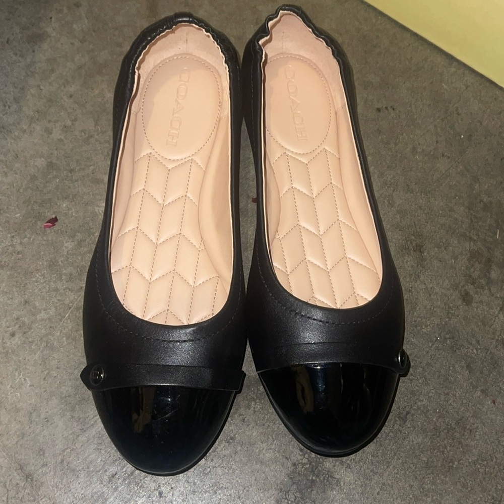 Coach black flats